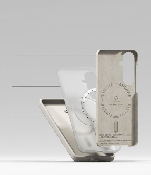 Ringke Samsung Galaxy S26 Cover Silikone Magnetic Beige