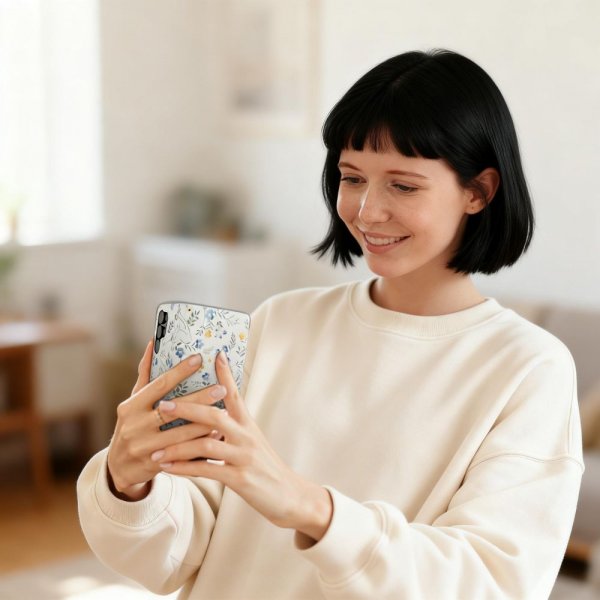 Tech-Protect Samsung Galaxy A57 Etui Pung Blomstret