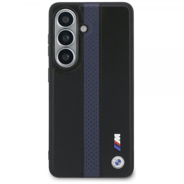 BMW Samsung Galaxy S26 Cover Perforated Stripe MagSafe Sort Blå