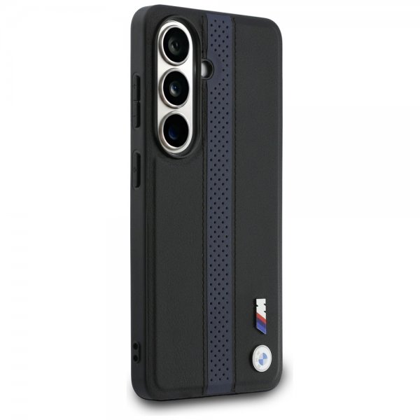 BMW Samsung Galaxy S26 Cover Perforated Stripe MagSafe Sort Blå