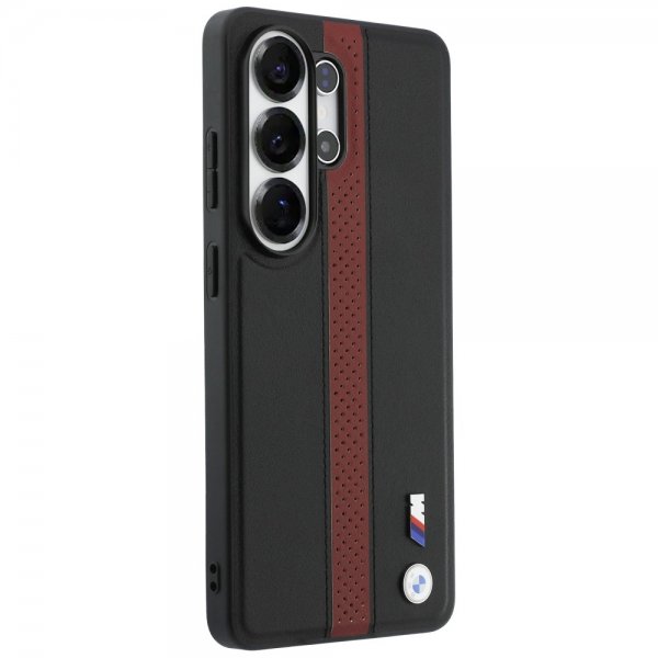 BMW Samsung Galaxy S26 Ultra Cover Perforated Stripe MagSafe Sort Rød