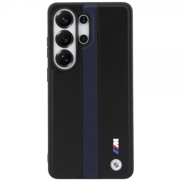 BMW Samsung Galaxy S26 Ultra Cover Perforated Stripe MagSafe Sort Blå