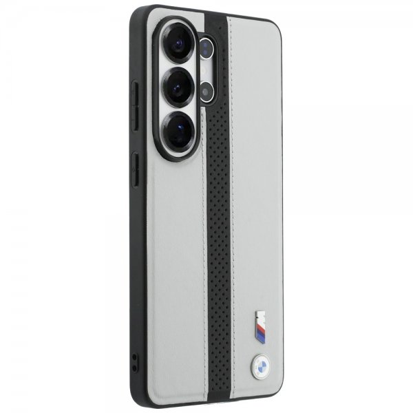 BMW Samsung Galaxy S26 Ultra Cover Perforated Stripe MagSafe Grå Sort
