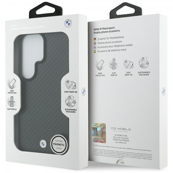 BMW Samsung Galaxy S26 Ultra Cover Kevlar MagSafe Sort