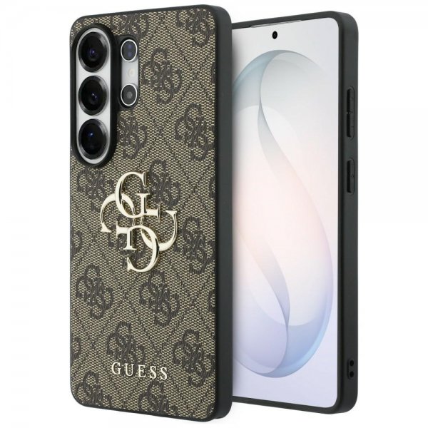Gæt Samsung Galaxy S26 Ultra Cover 4G Metal Logo Brun