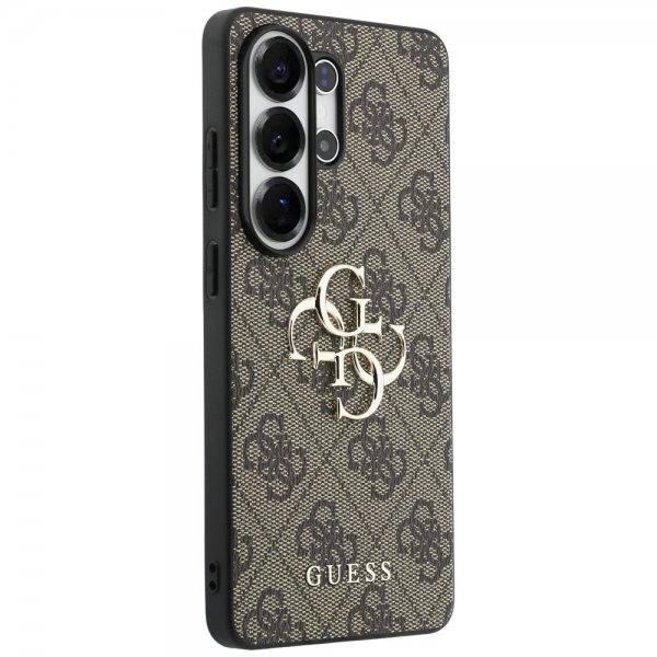 Gæt Samsung Galaxy S26 Ultra Cover 4G Metal Logo Brun