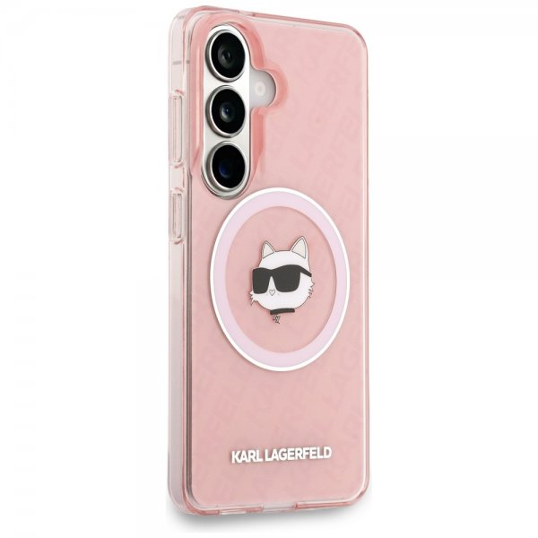 Karl Lagerfeld Samsung Galaxy S26 Cover Choupette MagSafe Pink