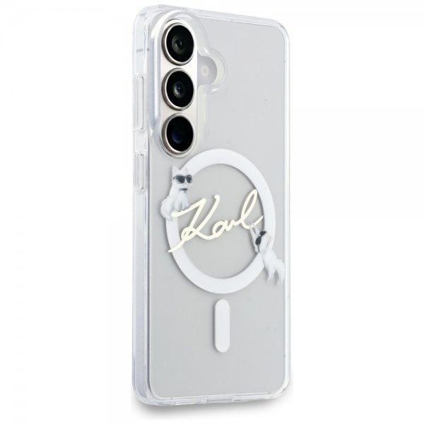 Karl Lagerfeld Samsung Galaxy S26 Cover Script MagSafe Transparent