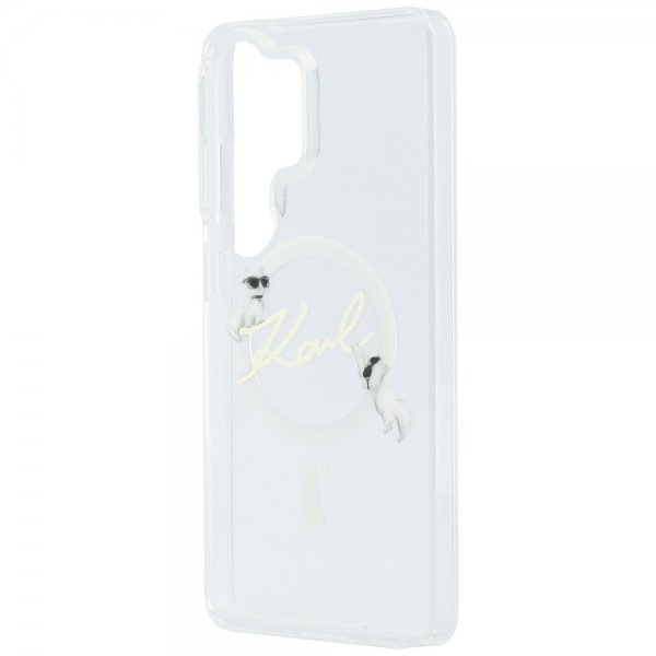 Karl Lagerfeld Samsung Galaxy S26 Ultra Cover Script MagSafe Transparent