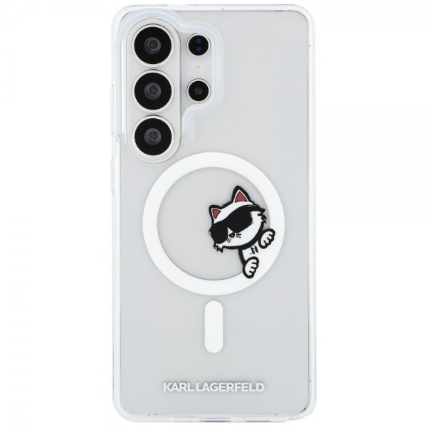 Karl Lagerfeld Samsung Galaxy S26 Ultra Cover Choupette Peekaboo MagSafe Transparent