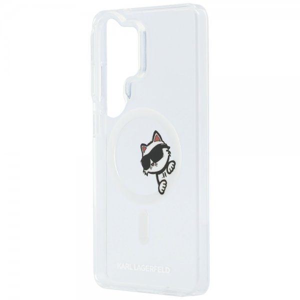 Karl Lagerfeld Samsung Galaxy S26 Ultra Cover Choupette Peekaboo MagSafe Transparent