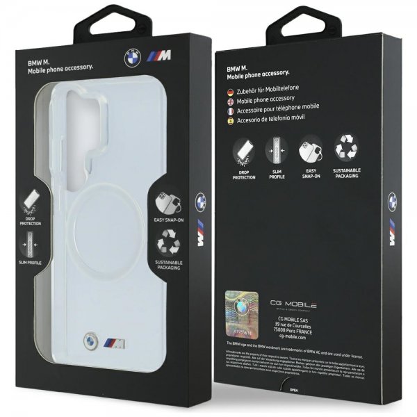 BMW Samsung Galaxy S26 Ultra Cover Metal Logo MagSafe Transparent
