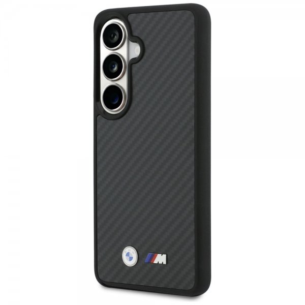 BMW Samsung Galaxy S26 Cover Kevlar MagSafe M Logo Sort