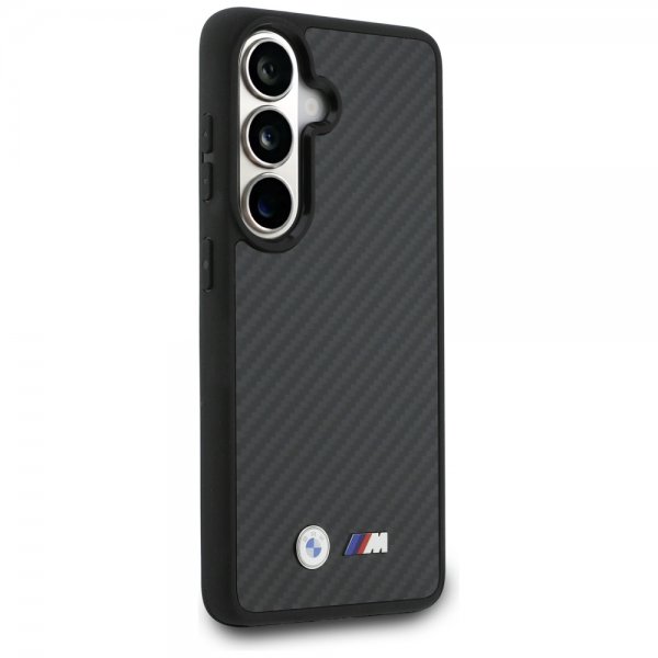 BMW Samsung Galaxy S26 Cover Kevlar MagSafe M Logo Sort