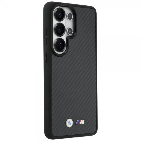 BMW Samsung Galaxy S26 Ultra Cover Kevlar MagSafe M Logo Sort