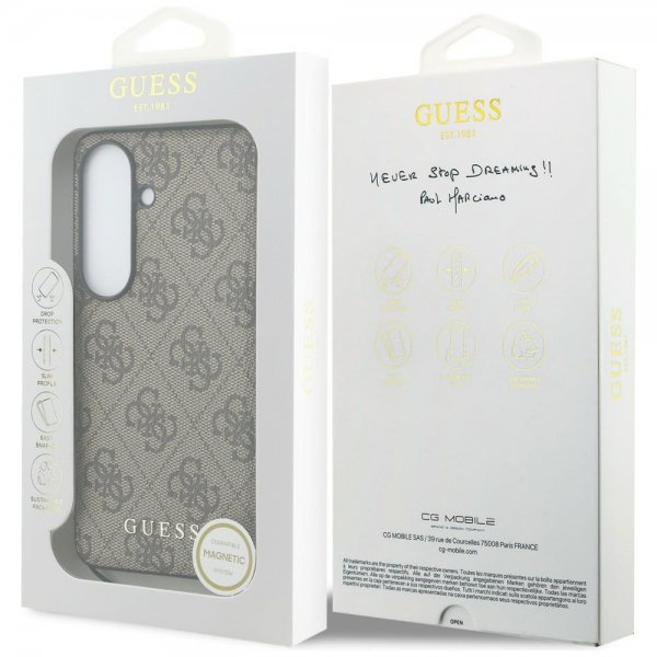Guess Samsung Galaxy S26 Cover 4G Charm MagSafe Brun