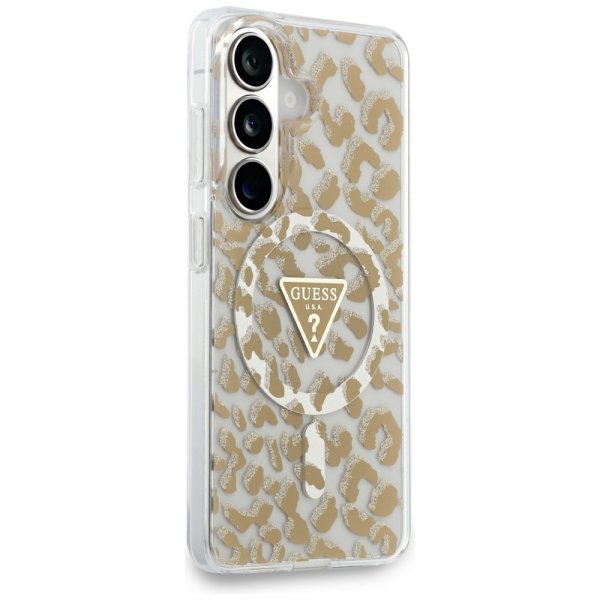 Gæt Samsung Galaxy S26 Cover Leopard Print MagSafe Brun