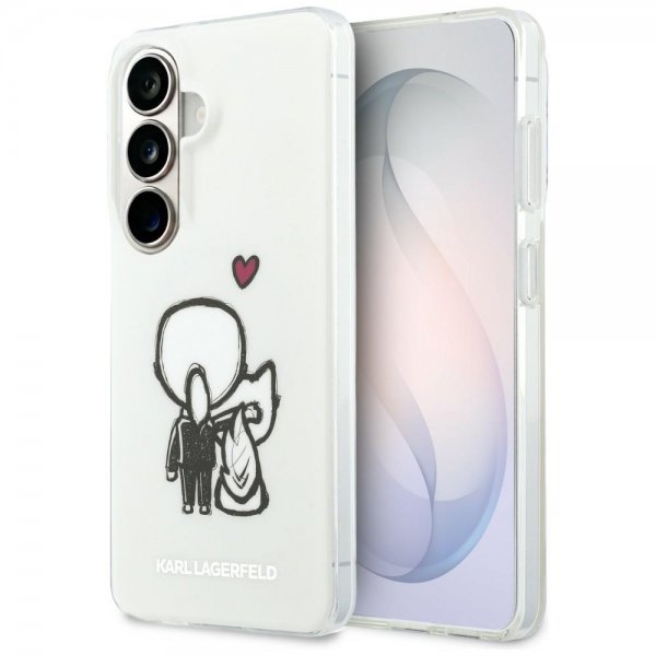 Karl Lagerfeld Samsung Galaxy S26 Cover Karl & Choupette MagSafe Hvid