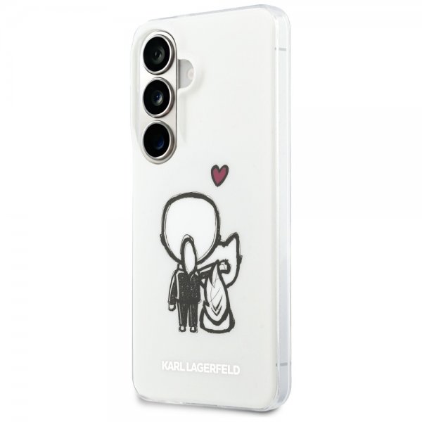 Karl Lagerfeld Samsung Galaxy S26 Cover Karl & Choupette MagSafe Hvid