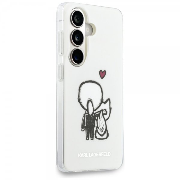 Karl Lagerfeld Samsung Galaxy S26 Cover Karl & Choupette MagSafe Hvid