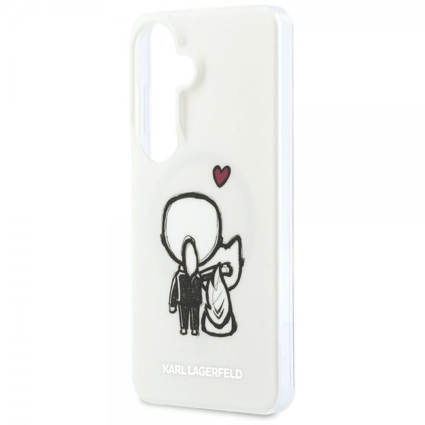 Karl Lagerfeld Samsung Galaxy S26 Cover Karl & Choupette MagSafe Hvid