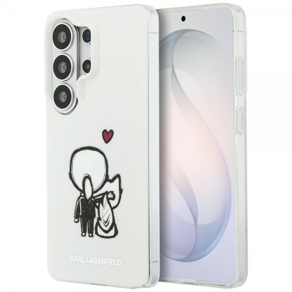 Karl Lagerfeld Samsung Galaxy S26 Ultra Cover Karl & Choupette MagSafe Hvid