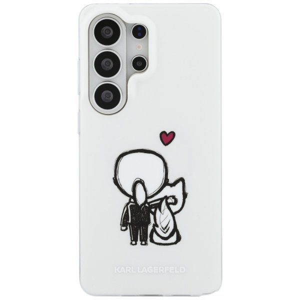 Karl Lagerfeld Samsung Galaxy S26 Ultra Cover Karl & Choupette MagSafe Hvid