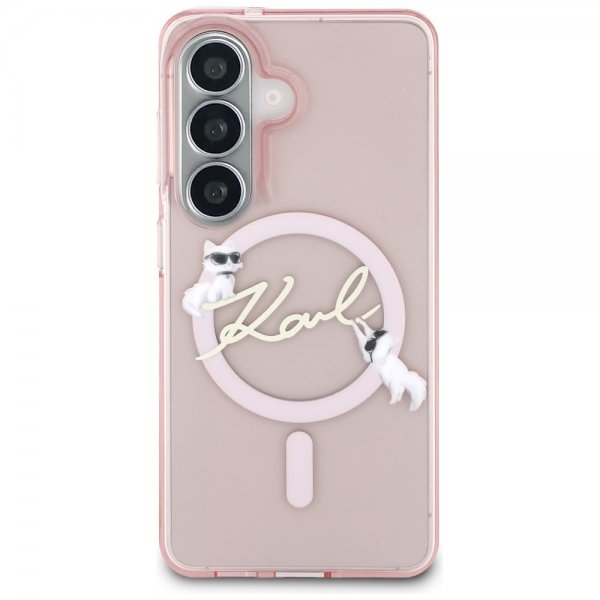 Karl Lagerfeld Samsung Galaxy S26 Cover Script MagSafe Rosa