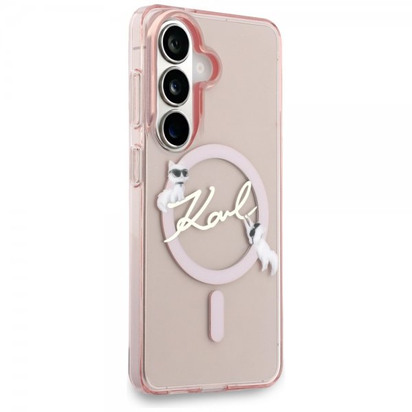 Karl Lagerfeld Samsung Galaxy S26 Cover Script MagSafe Rosa