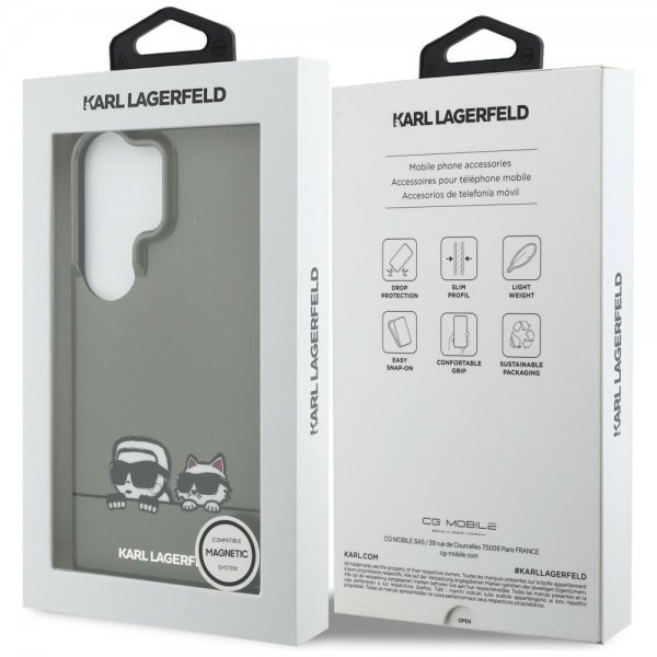 Karl Lagerfeld Samsung Galaxy S26 Ultra Cover Peekaboo MagSafe Sort