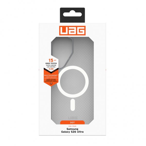 Urban Armor Gear (UAG) Samsung Galaxy S26 Ultra Cover Dot MagSafe True Clear Ice/Ash