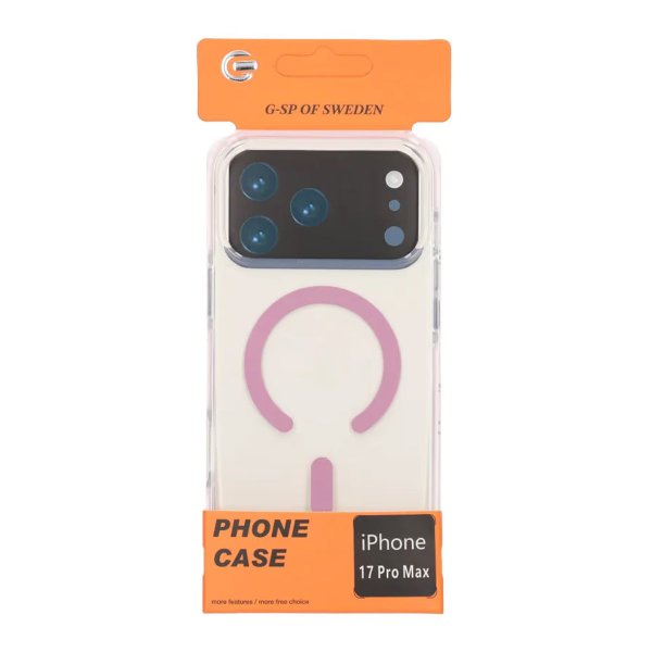 iPhone 17 Pro Max Cover Stødsikker MagSafe Rosa