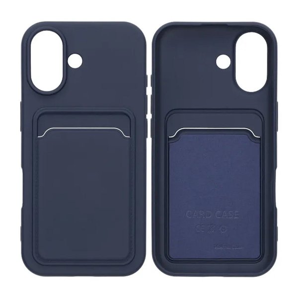 iPhone 17 Cover Kortholder Blå