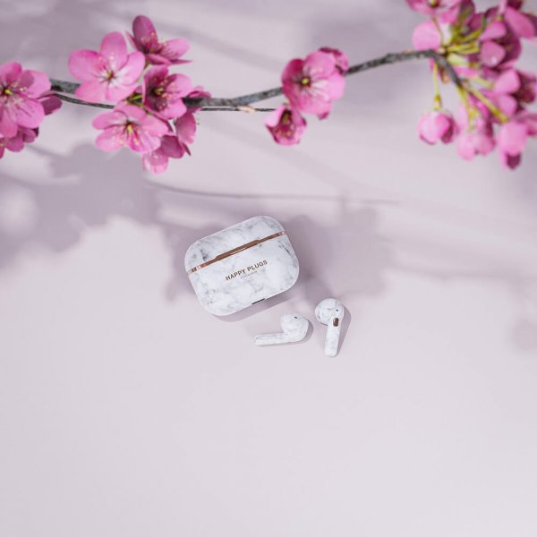 Happy Plugs Hope TWS Hvid Marmor