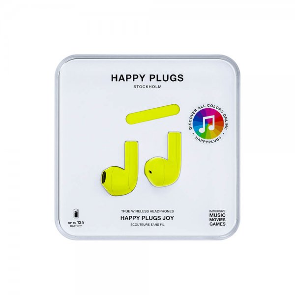 Happy Plugs Joy TWS Neongul