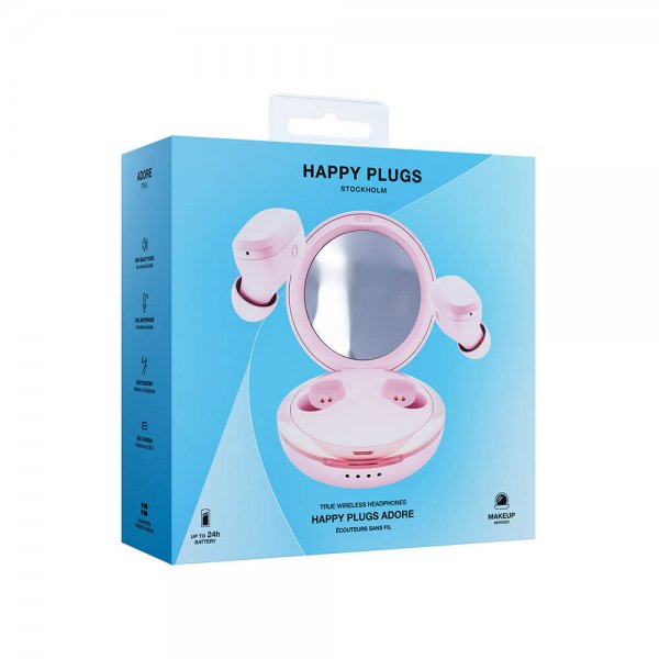 Happy Plugs Høretelefoner Adore In-Ear Pink