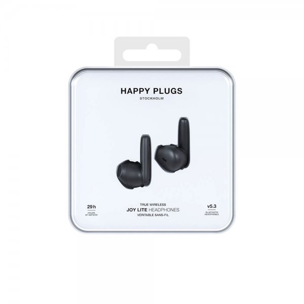 Happy Plugs Høretelefoner Joy Lite In-Ear TWS Sort