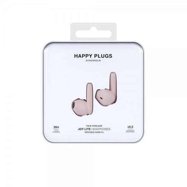 Happy Plugs Høretelefoner Joy Lite In-Ear TWS Rosa