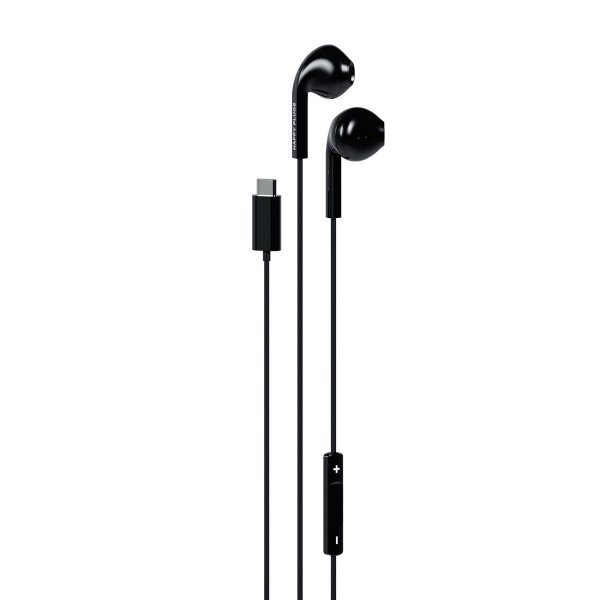Happy Plugs Kabelforbundne Høretelefoner USB-C Sort