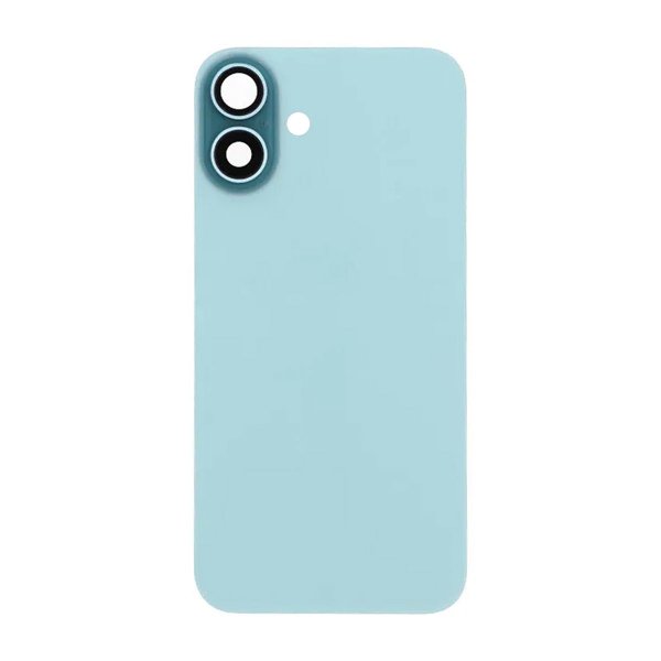 iPhone 16 Plus Bagsideglas med Magnet og Kameralinse - Grøn