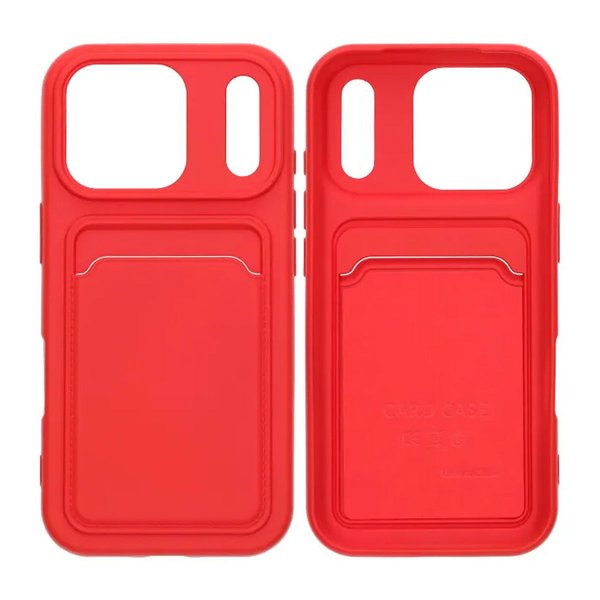 iPhone 17 Pro Cover Kortholder Rød