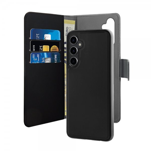 Puro Samsung Galaxy S23 FE Cover Wallet Detachable 2 i 1 Sort