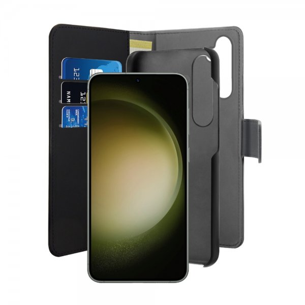 Puro Samsung Galaxy S24 Plus Cover Wallet Detachable 2-i-1 Sort