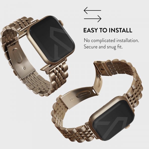 Burga Apple Watch 44/45/46mm/Ultra 49mm Rem Metal Guld