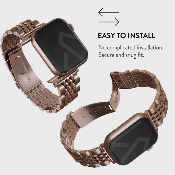 Burga Apple Watch 38/40/41/42mm Rem Metal Rosaguld