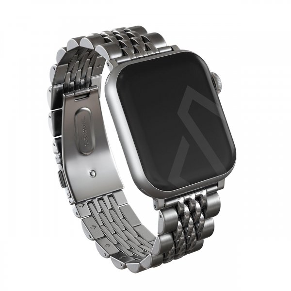 Burga Apple Watch 44/45/46mm/Ultra 49mm Armbånd Metal Sølv