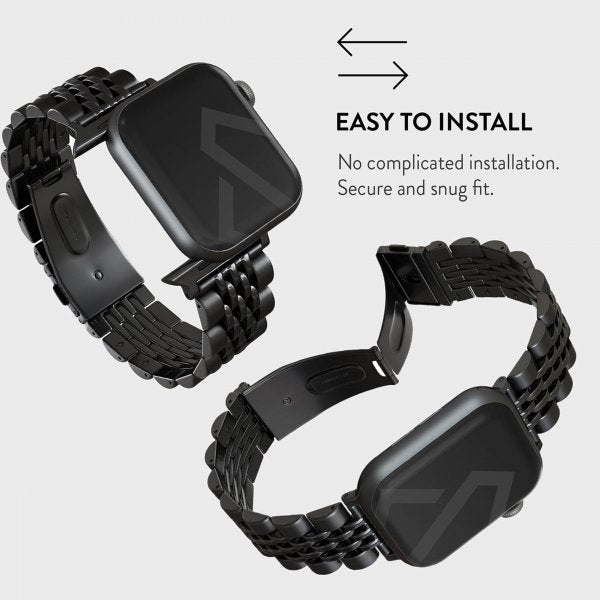 Burga Apple Watch 44/45/46mm/Ultra 49mm Rem Metal Sort