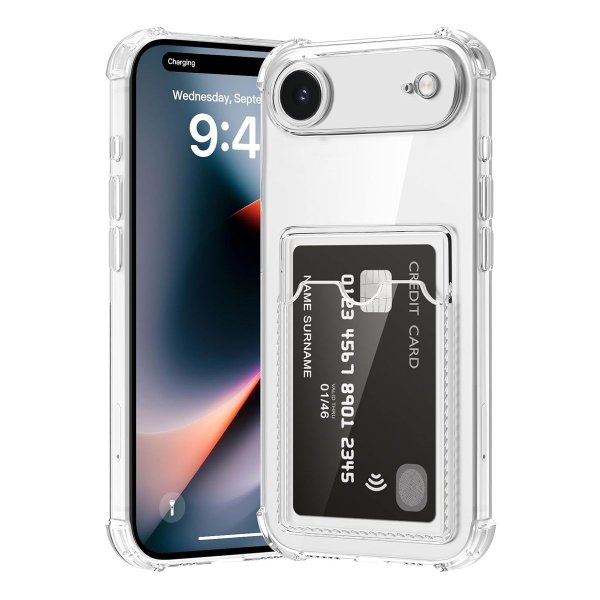 iPhone Air Skal Kortholder Transparent