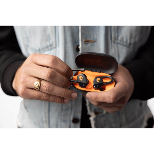Skullcandy Trådløse Høretelefoner Push Play Sort Orange