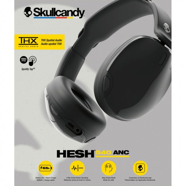 Skullcandy Trådløse Hovedtelefoner Hesh 540 ANC Over-Ear True Black